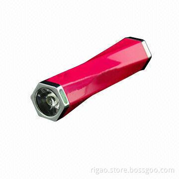 Mini power bank, 2600mAh, with strong light